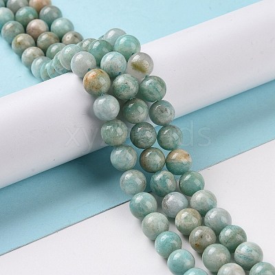 Natural Amazonite Beads Strands G-S362-82B-1