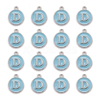 Platinum Plated Alloy Enamel Charms LS-ENAM-S118-04D-P-1