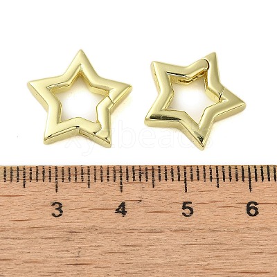 Brass Spring Gate Rings KK-B089-09G-1