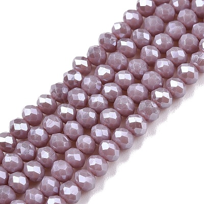 Electroplate Glass Beads Strands EGLA-A044-P3mm-A13-1