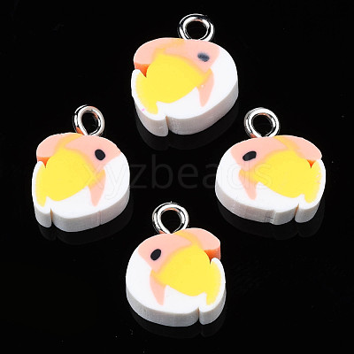 Handmade Polymer Clay Charms CLAY-S096-025-1