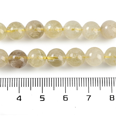 Natural Lemon Quartz(Heated) Beads Strands G-H062-A01-02-1