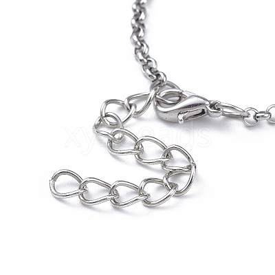 Charm Bracelets BJEW-JB05191-M-1