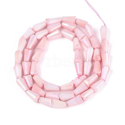 Anti-Tarnish Electroplate Glass Beads Strands GLAA-T025-27H-1
