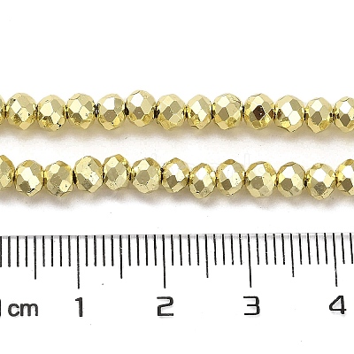 Electroplate Glass Beads Strands EGLA-D030-15B-03-1