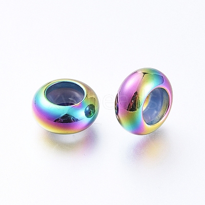 PVD Vacuum Plating 202 Stainless Steel Beads LS-STAS-F148-9mm-07M-1