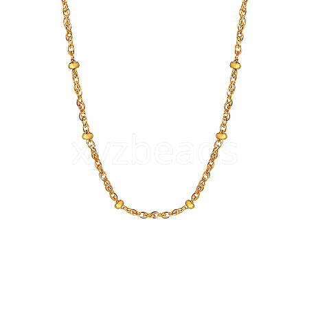 Stainless Steel Chain Satellite Chain Necklaces PW-WG9E049-02-1