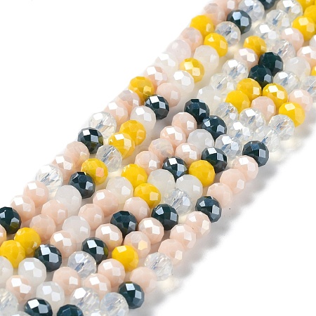 Glass Beads Strands EGLA-A034-M6mm-38-1