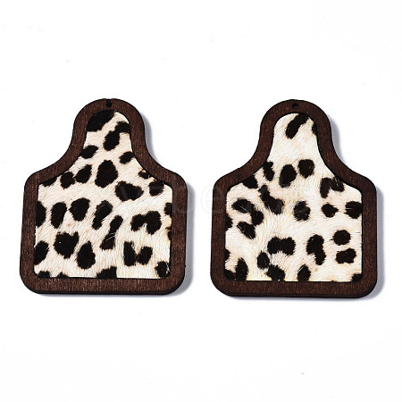 Eco-Friendly Cowhide Leather Big Pendants FIND-N049A-09A-07-1