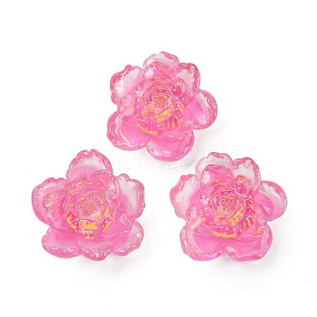 Flower Series Resin Cabochons CRES-Q008-01L-1