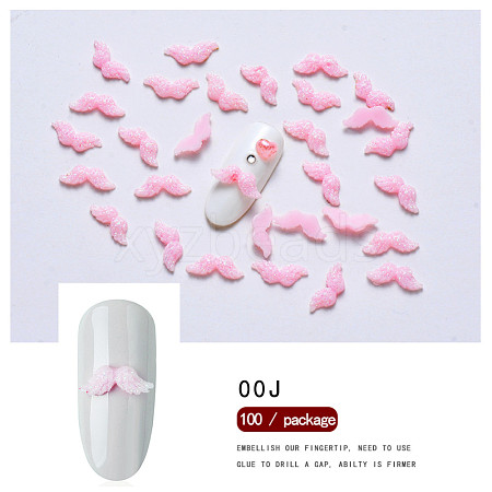 Mustache Resin Cabochons Nail Art Decoration MRMJ-S035-032E-1