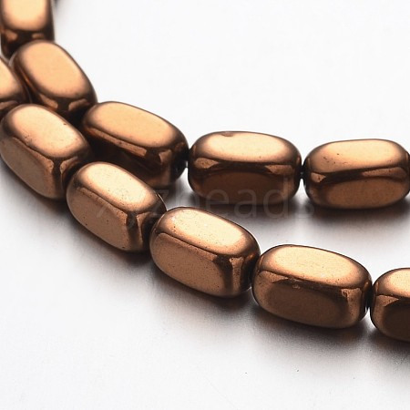 Electroplate Non-magnetic Synthetic Hematite Bead Strands G-F300-40A-08-1