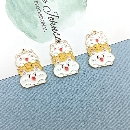 Alloy Enamel Pendants PW-WG61321-01-1