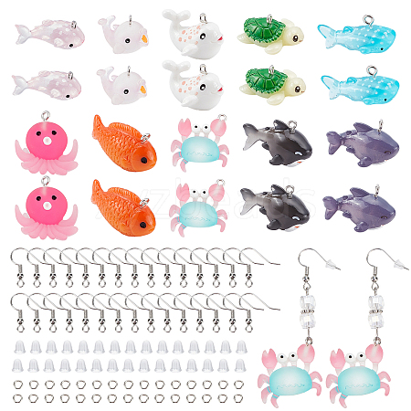 CHGCRAFT DIY Fish Dangle Earring Making Kits DIY-CA0004-10-1