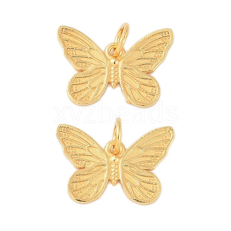 925 Sterling Silver Butterfly Charms with Jump Rings STER-P060-04G-1