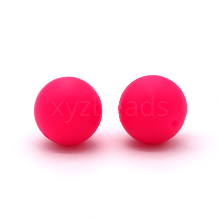 Round Food Grade Eco-Friendly Silicone Beads SI-JX0066A-18-1