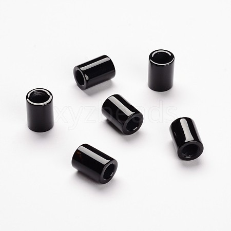 Natural Black Onyx Column Beads G-J300-47-1