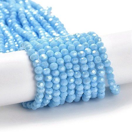 Electroplate Opaque Glass Beads Strands LS-EGLA-A035-P4mm-A08-1