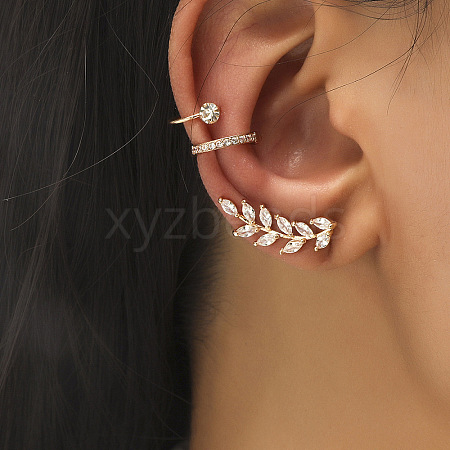 Brass Alloy Boneless Cuff Earrings FS-WG73965-03-1