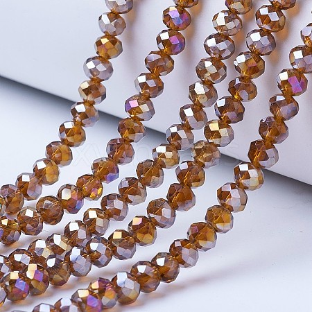 Electroplate Glass Beads Strands EGLA-A044-T2mm-B02-1