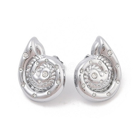 304 Stainless Steel Stud Earrings for Women EJEW-C120-19P-1