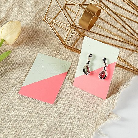 Rectangle Paper Earring Display Cards CDIS-D007-01D-1