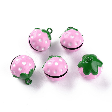 Baking Paint Brass Bell Pendants LS-X-KKB-S002-012A-1