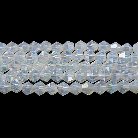 Imitation Jade Electroplate Glass Beads Strands EGLA-A039-J2mm-B05-1