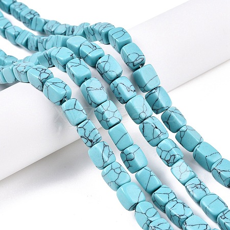 Synthetic Turquoise Dyed Beads Strands G-T138-99-1