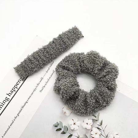 Plush Hairband and Watch Band For iWatch Series 7 Winter limit Smart Watches Size 38mm/41mm/40mm COHT-PW0001-07A-11-1