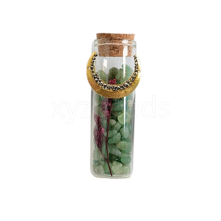 Natural Green Aventurine Wishing Bottle Sculpture Display Decorations PW-WG914B1-05-1