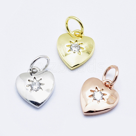Brass Micro Pave Cubic Zirconia Charms RB-I078-67-NR-1