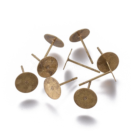 Stud Earring Settings KK-C2897-AB-1