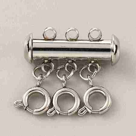 304 Stainless Steel Slide Lock Clasps LS-FIND-WH0034-80P-02-1