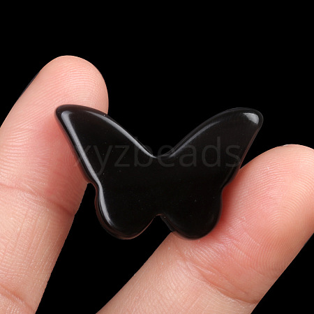 Natural Obsidian Pendants PW-WG51197-05-1