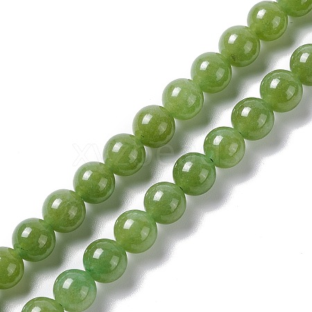 Natural White Jade Beads Strands G-I334-06B-1