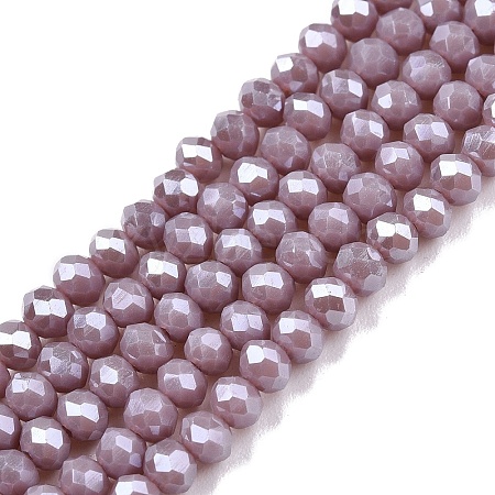 Electroplate Glass Beads Strands EGLA-A044-P3mm-A13-1