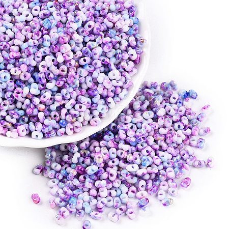 Baking Paint Glass Seed Beads SEED-C003-01K-1