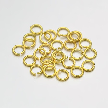 Brass Open Jump Rings LS-KK-E647-17G-4mm-1