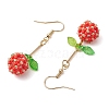 Handmade Glass Seed Beads Dangle Earrings EJEW-MZ00245-4