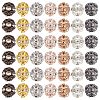 CREATCABIN 140Pcs 7 Colors Alloy Rhinestone Beads RB-CN0001-01-1