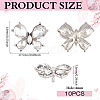 10Pcs 1-Hole Alloy Shank Buttons BUTT-MA0001-10A-2