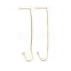 Brass Stud Earring Findings KK-H536-06G-1