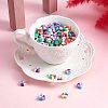 200Pcs 2 Colors Handmade Polymer Clay Beads CLAY-SZ0001-07-6