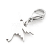 Non-Tarnish 201 Stainless Steel Bird Pendant Decorations HJEW-JM00652-01-3