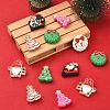 16Pcs 8 Style Christmas Silicone Beads SIL-SZ0001-08-3