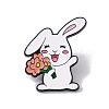 Easter Theme Rabbit Enamel Pin JEWB-E018-02EB-02-1