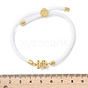 Adjustable Nylon Cord Bracelets BJEW-C096-01G-14-5