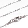 304 Stainless Steel Ball Chain Necklaces STAS-G083-73P-1