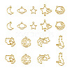 36Pcs 9 Styles Alloy Open Back Bezel Pendants FIND-CW0001-22-2
